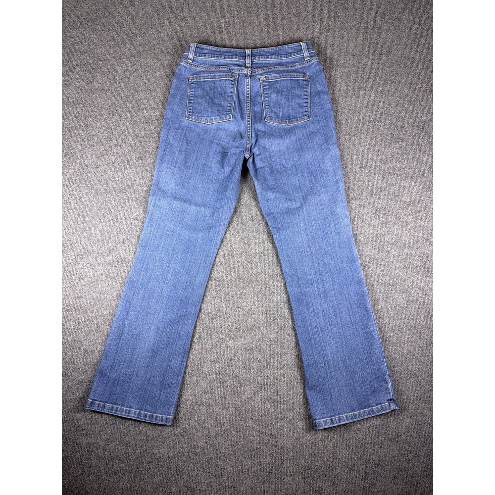 LL Bean Women Jeans Classic Fit Straight Blue Denim Size 10 - Picture 5 of 11